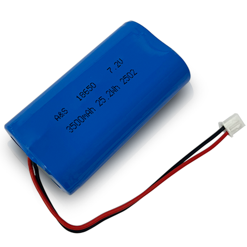 18650 7.2V 3500mAh 25.2Wh Lithium Ion Battery Pack Manufacturer