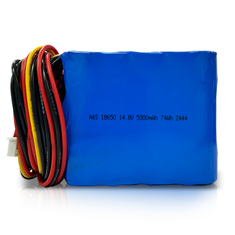 18650 14.8V 5000mAh 74Wh Lithium Ion Battery Pack 500 Deep Cycles