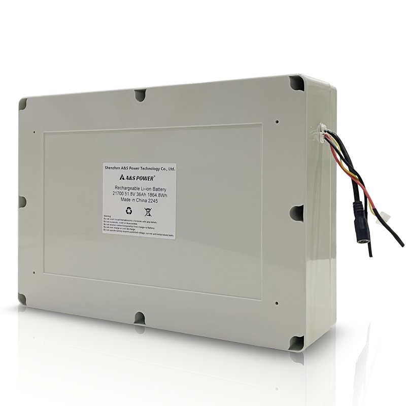 21700 51.8V 36Ah 1864.8Wh Rechargeable Li-Ion Battery Pack