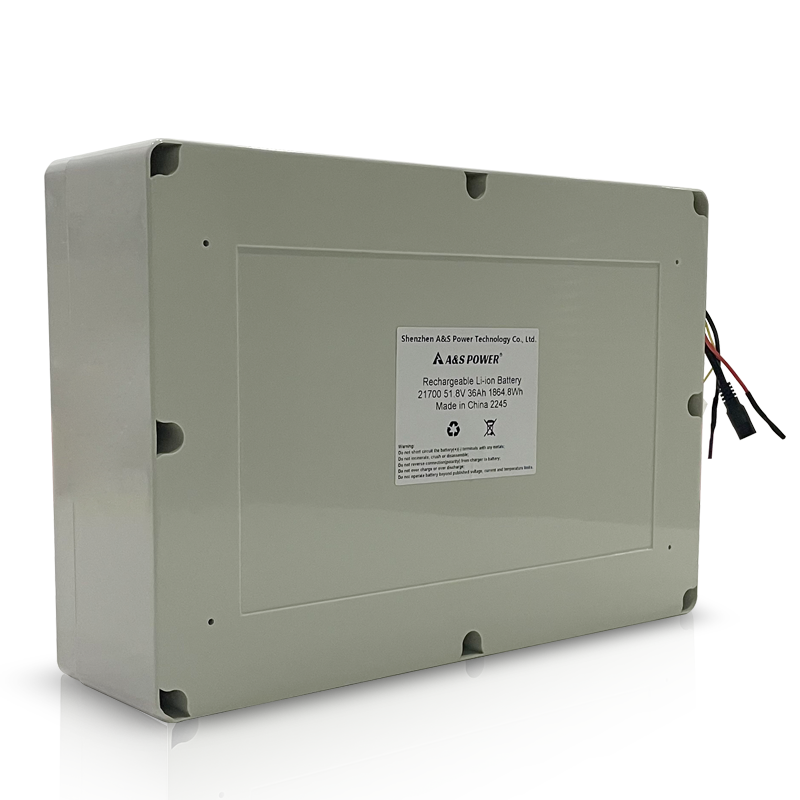 21700 51.8V 36Ah 1864.8Wh Rechargeable Li-Ion Battery Pack