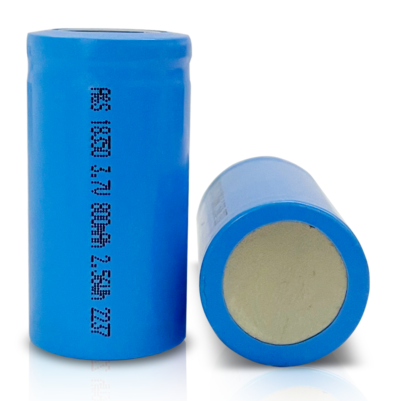 18350 3.7V 800mAh Rechargeable Lithium Ion Battery Cell