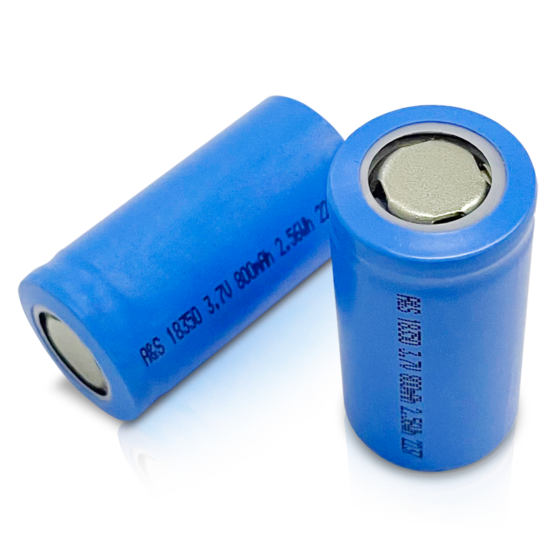 18350 3.7V 800mAh Rechargeable Lithium Ion Battery Cell