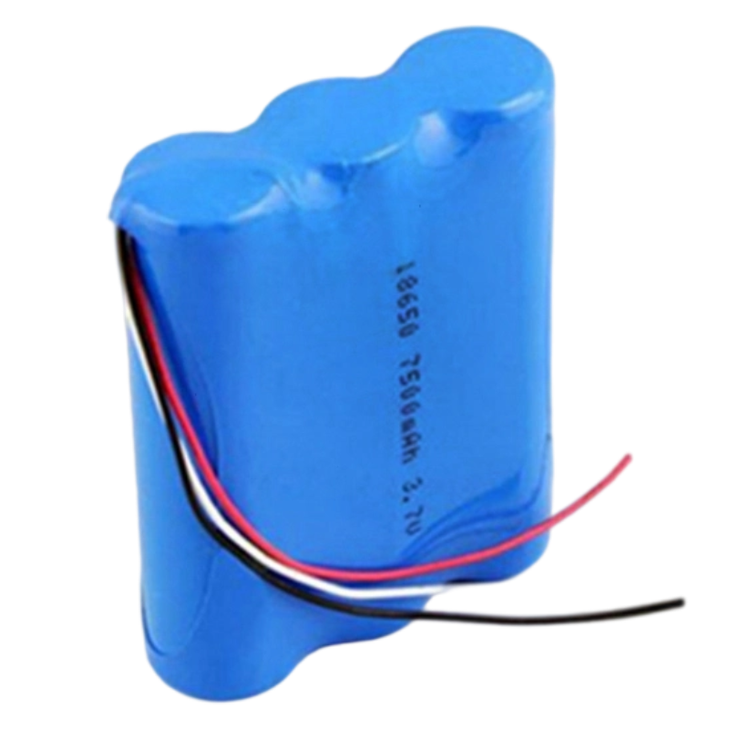 18650 3.7v 7500mAh 1S3P Lithium Ion Battery Pack 500 Deep Cycles