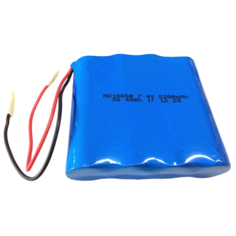18650 7.4V 5200mAh 2S2P Lithium Ion Battery Pack 500 Deep Cycles