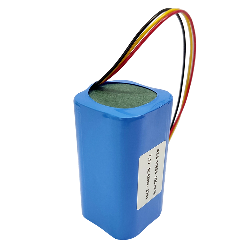 18650 7.4V 5200mAh 38.48Wh 2S2P Lithium Ion Battery Pack 500 Deep Cycles