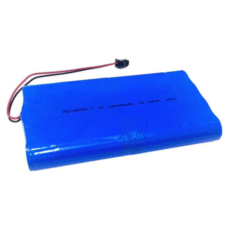 18650 7.4V 10400mAh 76.96Wh 2S4P Lithium Ion Battery Pack 500 Deep Cycles