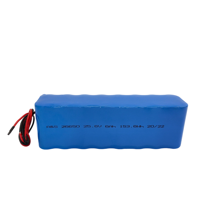 AS26650 25.6V 6Ah Lifepo4 Rechargeable Battery Pack