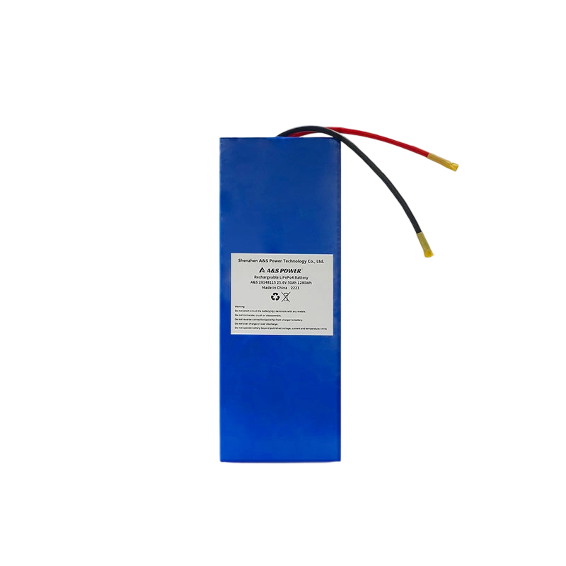 AS Power 25.6V 50Ah Lifepo4 Rechargeable Battery Pack