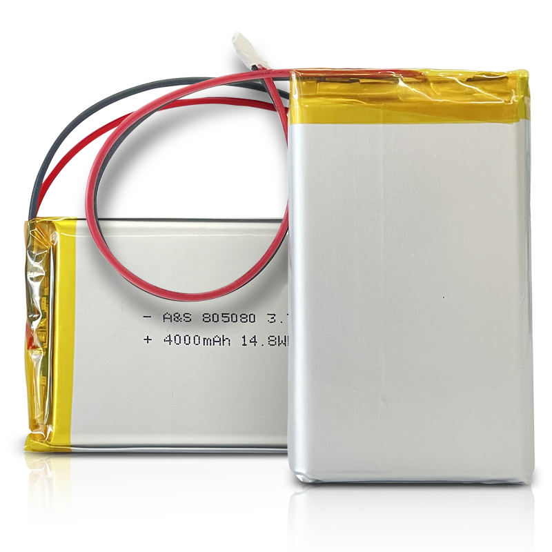 AS805080 3.7V 4000mAh Lithium Polymer Battery 500 Deep Cycles
