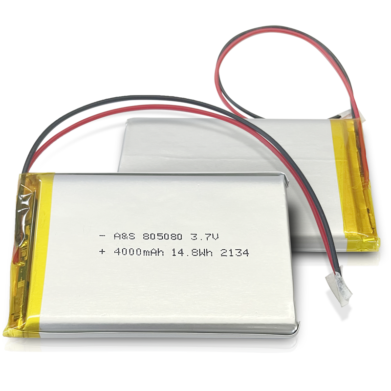 AS805080 3.7V 4000mAh Lithium Polymer Battery 500 Deep Cycles
