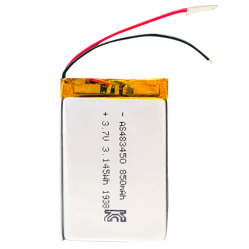 AS483450 3.7V 850mAh Lithium Polymer Battery 500 Deep Cycles