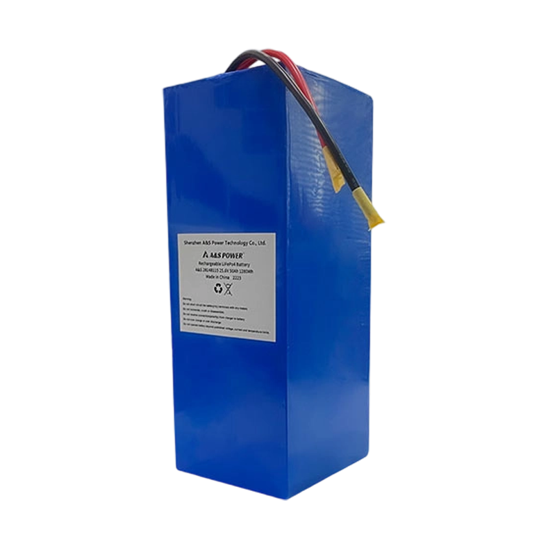 AS Power 25.6V 50Ah Lifepo4 Rechargeable Battery Pack