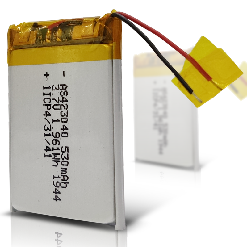 AS423040 3.7V 530mAh Li-Polymer Battery