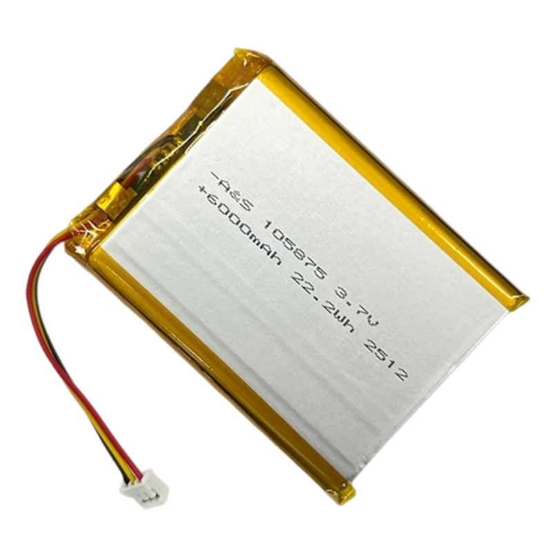 AS105875 3.7V 6000mAh Rechargeable Lithium Polymer Battery