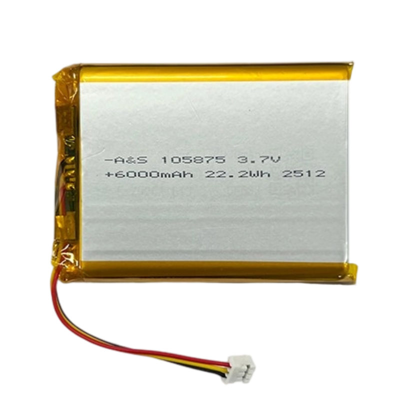 AS105875 3.7V 6000mAh Rechargeable Lithium Polymer Battery