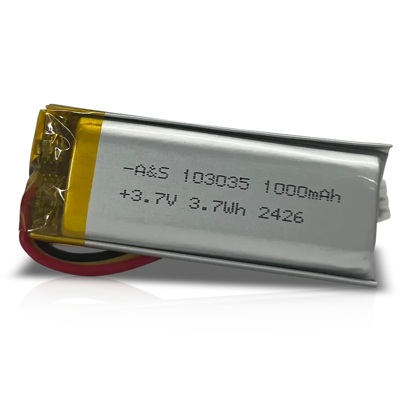 AS103035 3.7V 1000mAh Lithium Polymer Battery