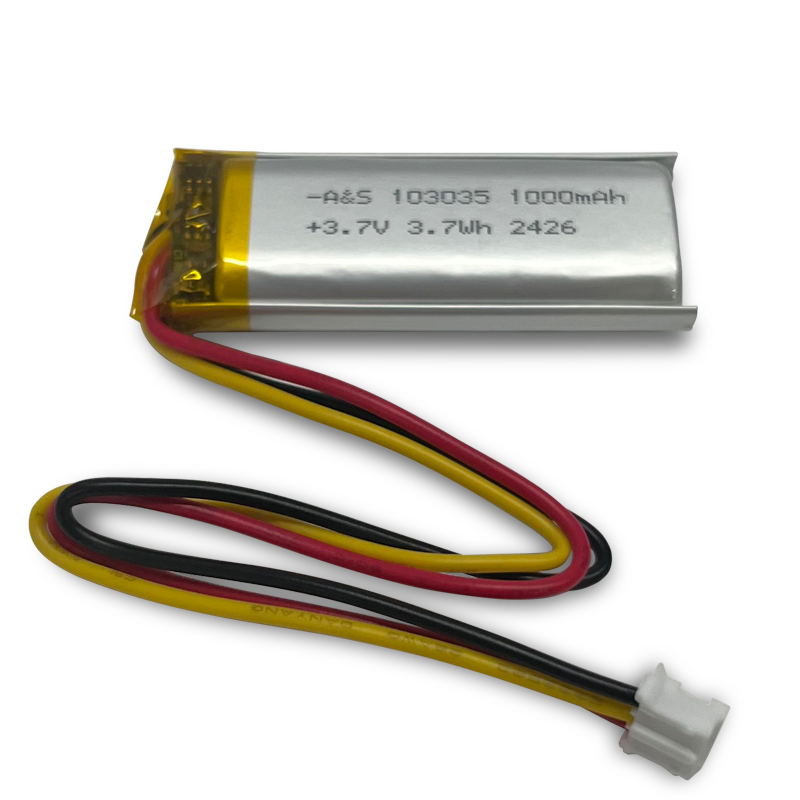 AS103035 3.7V 1000mAh Lithium Polymer Battery