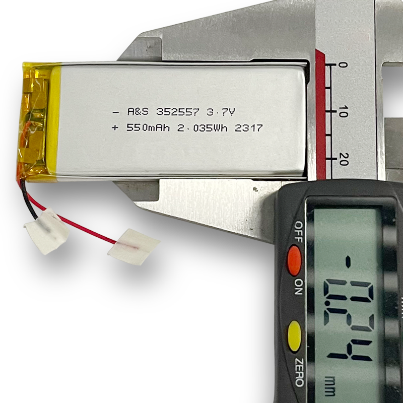 AS352557 3.7V 550mAh Lithium Polymer Battery