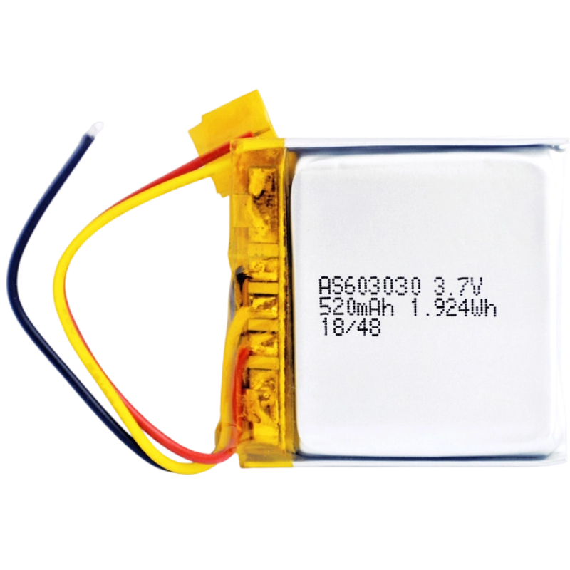 AS603030 3.7v 520mAh Lithium Polymer Battery