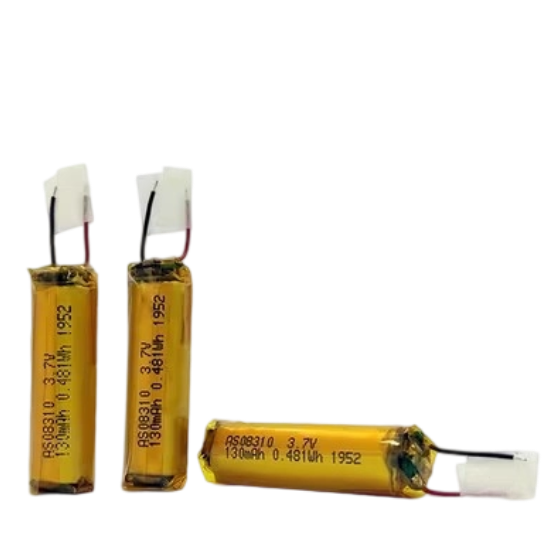 AS08310 3.7v 130mAh Small Capacity Li-Polymer Battery
