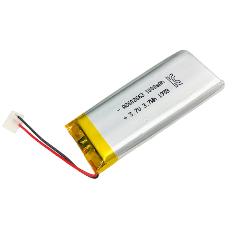 AS602663 3.7V 1000mAh Lithium Polymer Battery