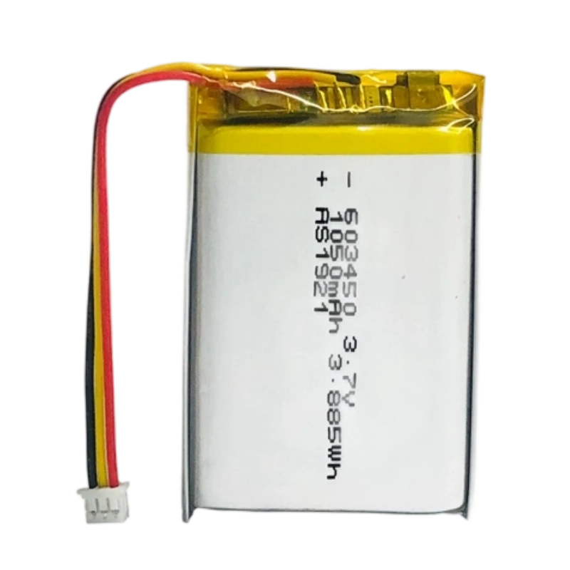 AS603450 3.7V 1050mAh Lithium Polymer Battery