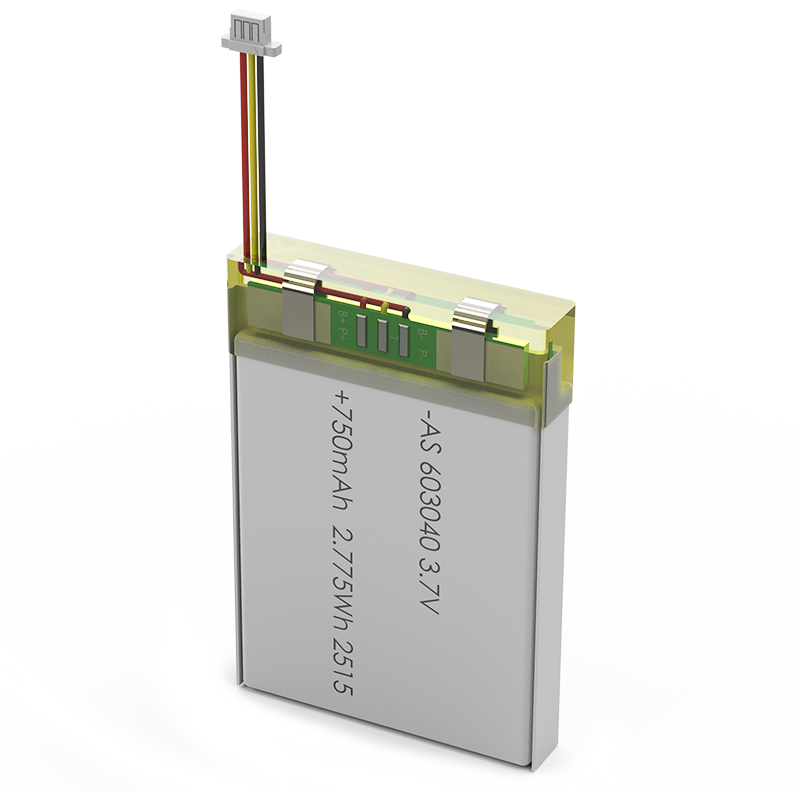 AS603040 3.7v 750mAh Rechargeable Lithium Polymer Battery