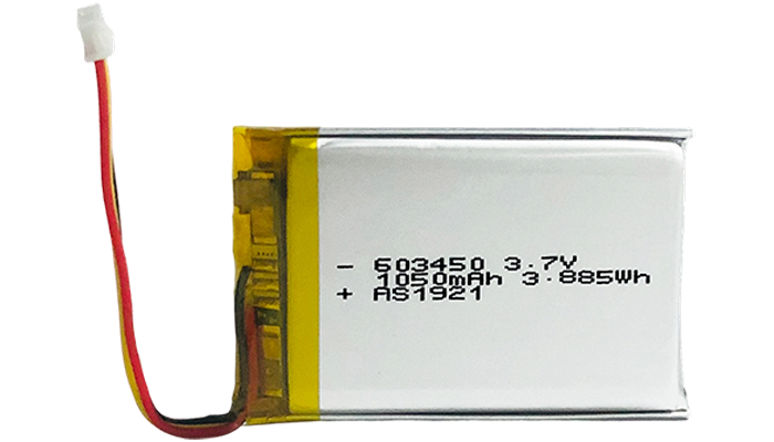 AS603450 3.7V 1050mAh Lithium Polymer Battery
