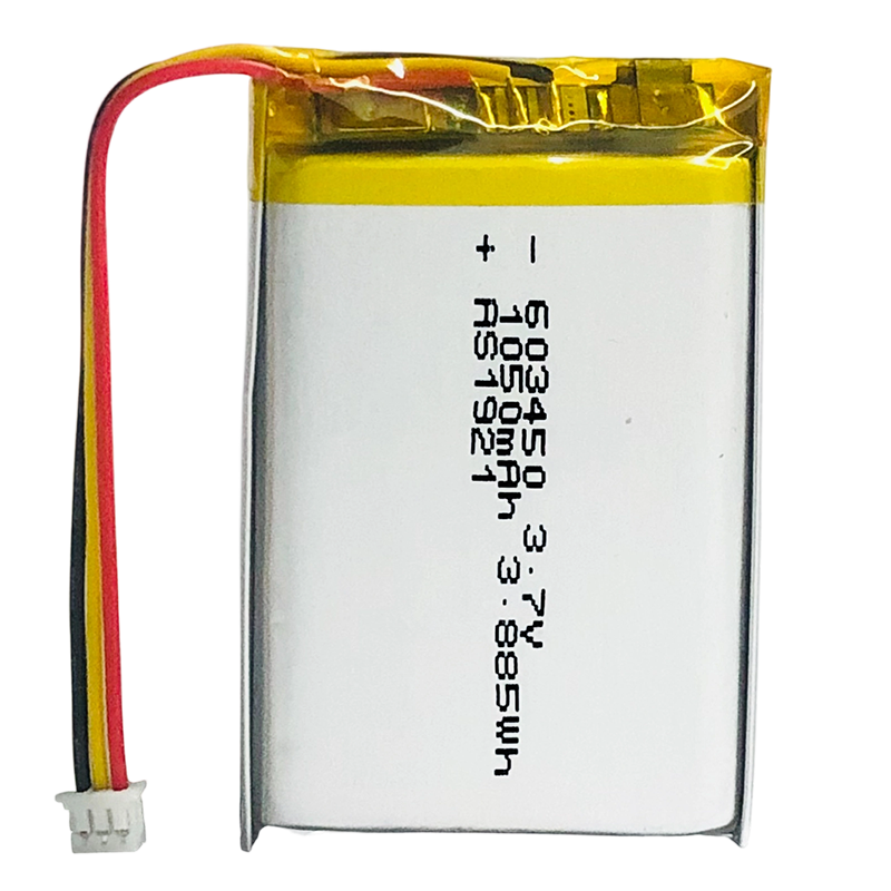AS603450 3.7V 1050mAh Lithium Polymer Battery