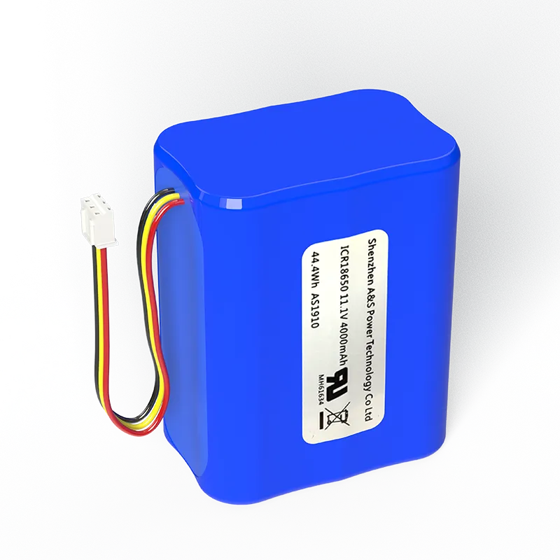 18650 11.1V 4000mAh 3S2P Li-ion Battery Packs 500 Deep Cycles