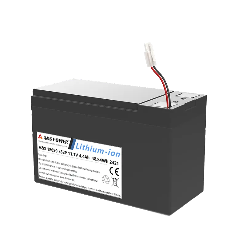 18650 11.1v 4400mAh 3S2P Lithium Ion Battery Pack 500 Deep Cycles