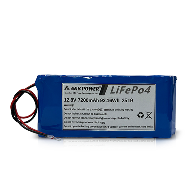 AS18650 12.8v 7200mAh 4S4P Long Row Rechargeable Lifepo4 Battery Pack