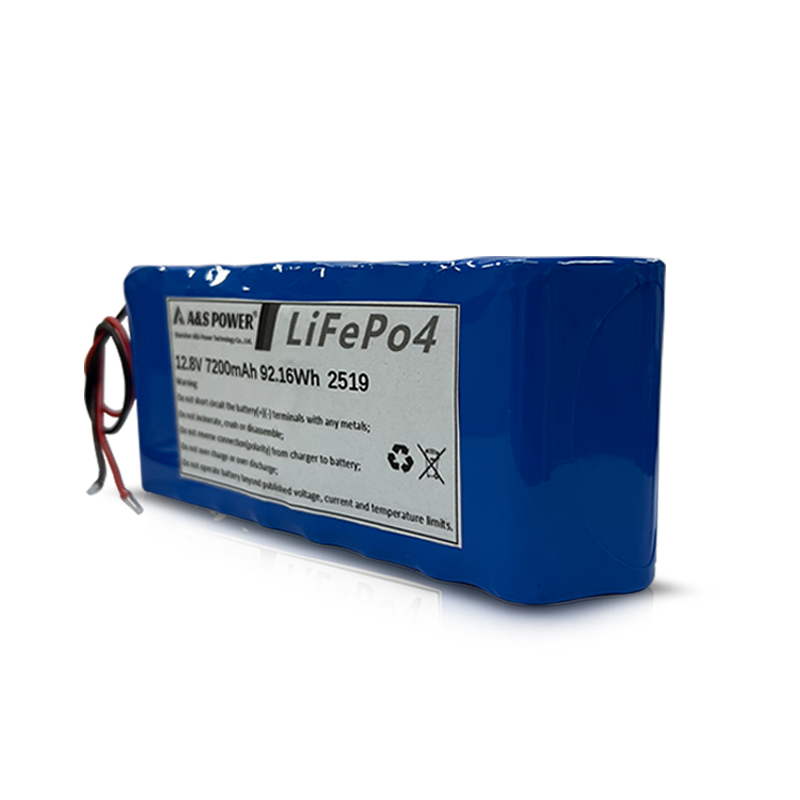AS18650 12.8v 7200mAh 4S4P Long Row Rechargeable Lifepo4 Battery Pack