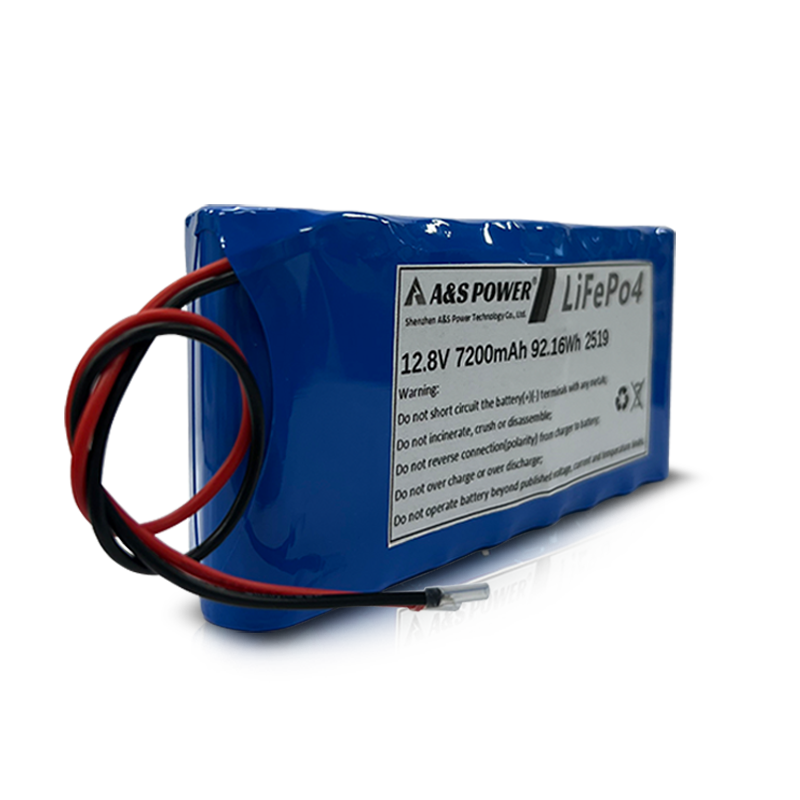 AS18650 12.8v 7200mAh 4S4P Long Row Rechargeable Lifepo4 Battery Pack