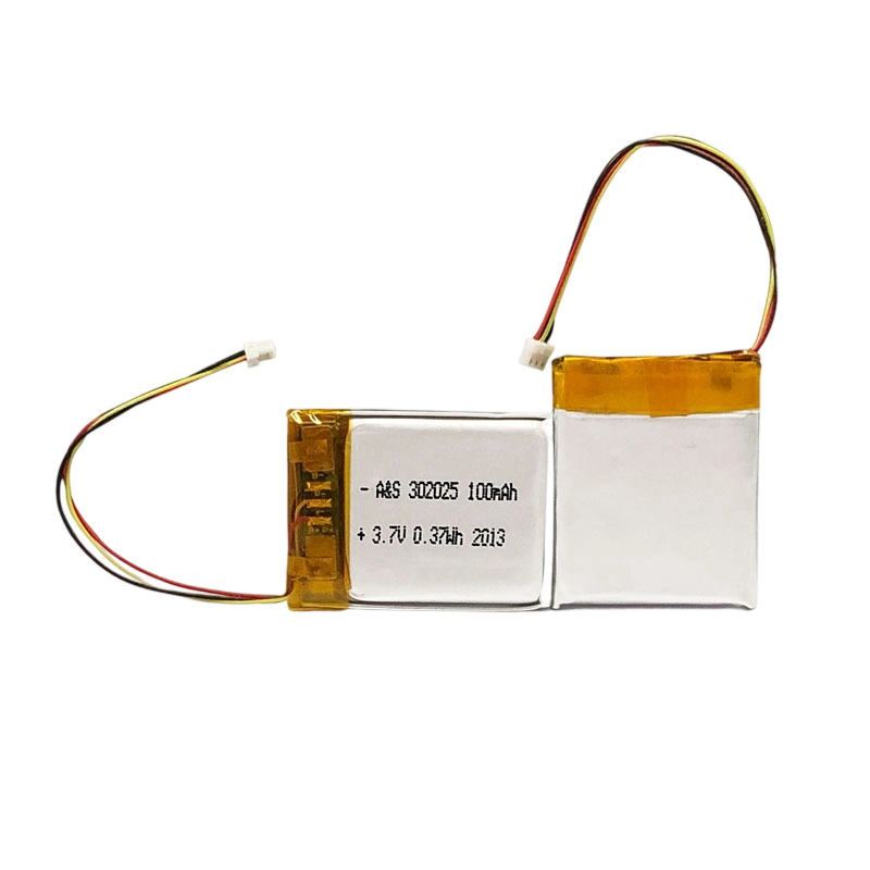 AS302025 3.7v 100mAh Lithium Polymer Battery 500 Deep Cycles