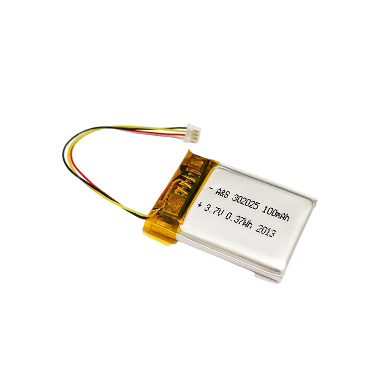 AS302025 3.7v 100mAh Lithium Polymer Battery 500 Deep Cycles