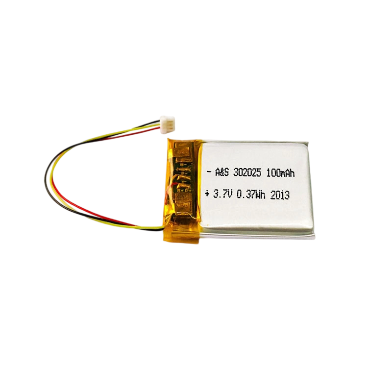 AS302025 3.7v 100mAh Lithium Polymer Battery 500 Deep Cycles