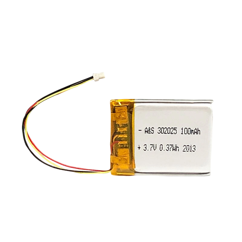 AS302025 3.7v 100mAh Lithium Polymer Battery 500 Deep Cycles