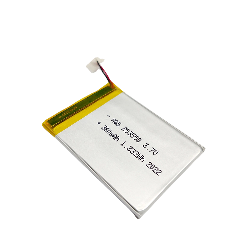 AS253550 3.7v 360mAh Lithium Polymer Battery 500 Deep Cycles