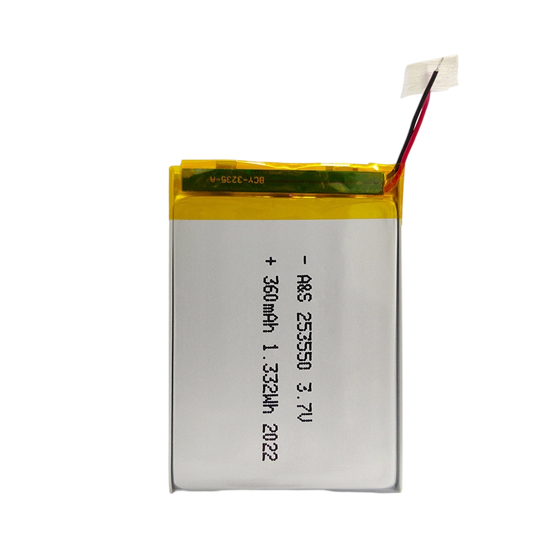 AS253550 3.7v 360mAh Lithium Polymer Battery 500 Deep Cycles
