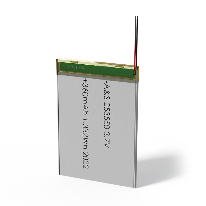AS253550 3.7v 360mAh Lithium Polymer Battery 500 Deep Cycles