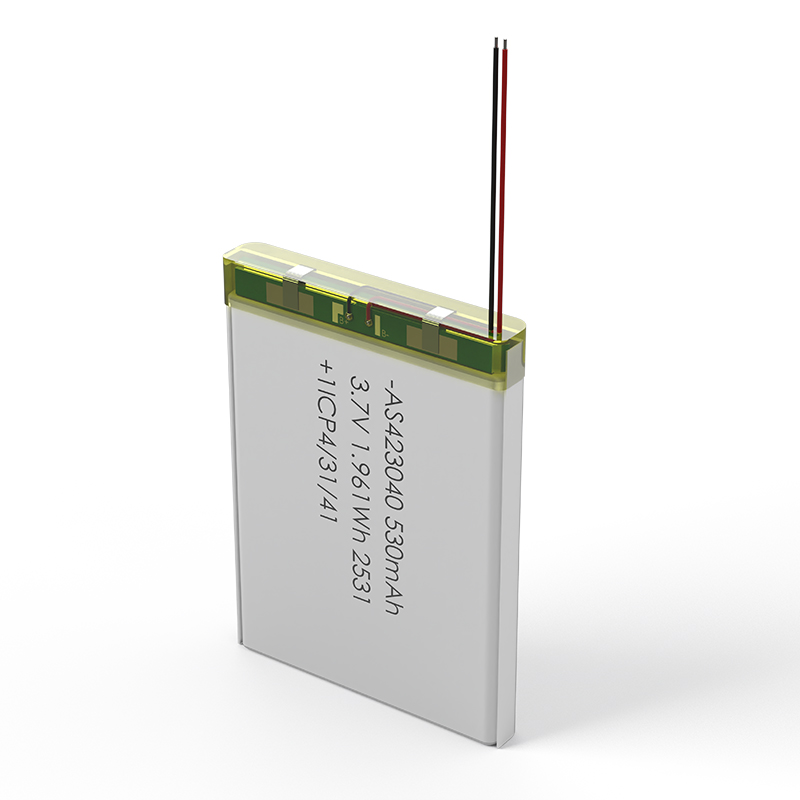AS423040 3.7V 530mAh Li-ion Polymer Battery