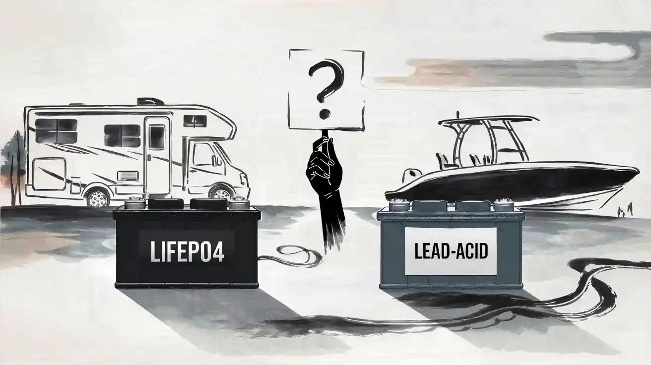 Choosing Between LiFePO4 and Lead-Acid Batteries for RVs and Boats