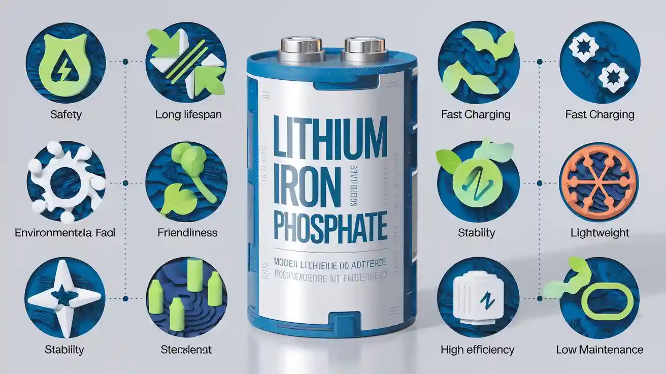 The Eight Major Advantages Of Lithium Iron Phosphate Batteries