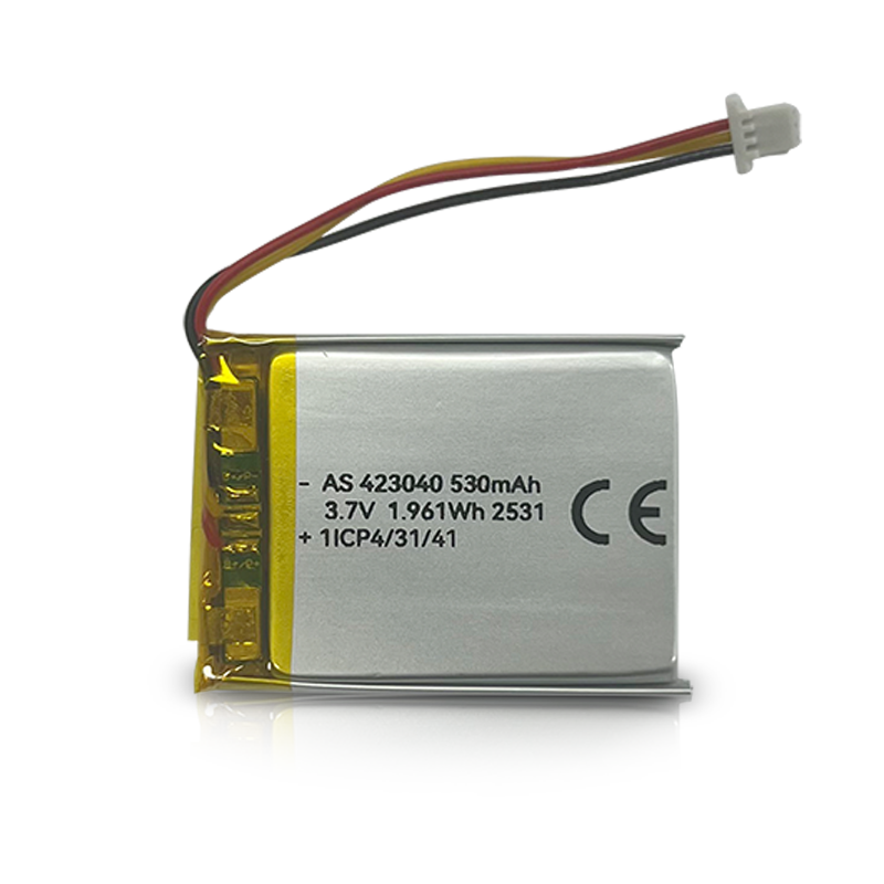AS423040 3.7V 530mAh Li Ion Polymer Battery