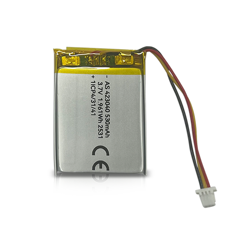 AS423040 3.7V 530mAh Li Ion Polymer Battery