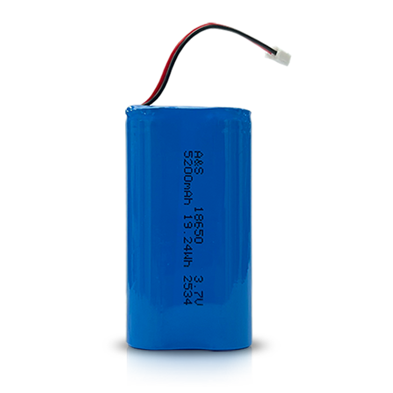 18650 3.7v 5200mAh Lithium Ion Battery Pack 500 Deep Cycles