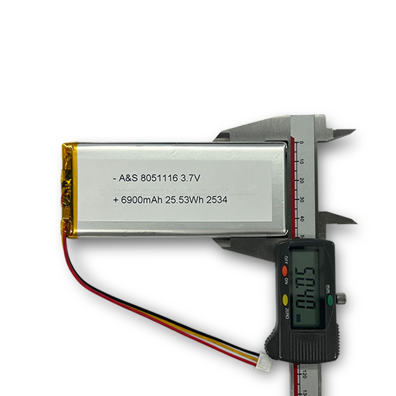 AS8051116 3.7V 6900mAh Lithium Polymer Battery 500 Deep Cycles