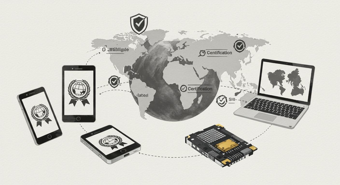 Electronic product certification in the world