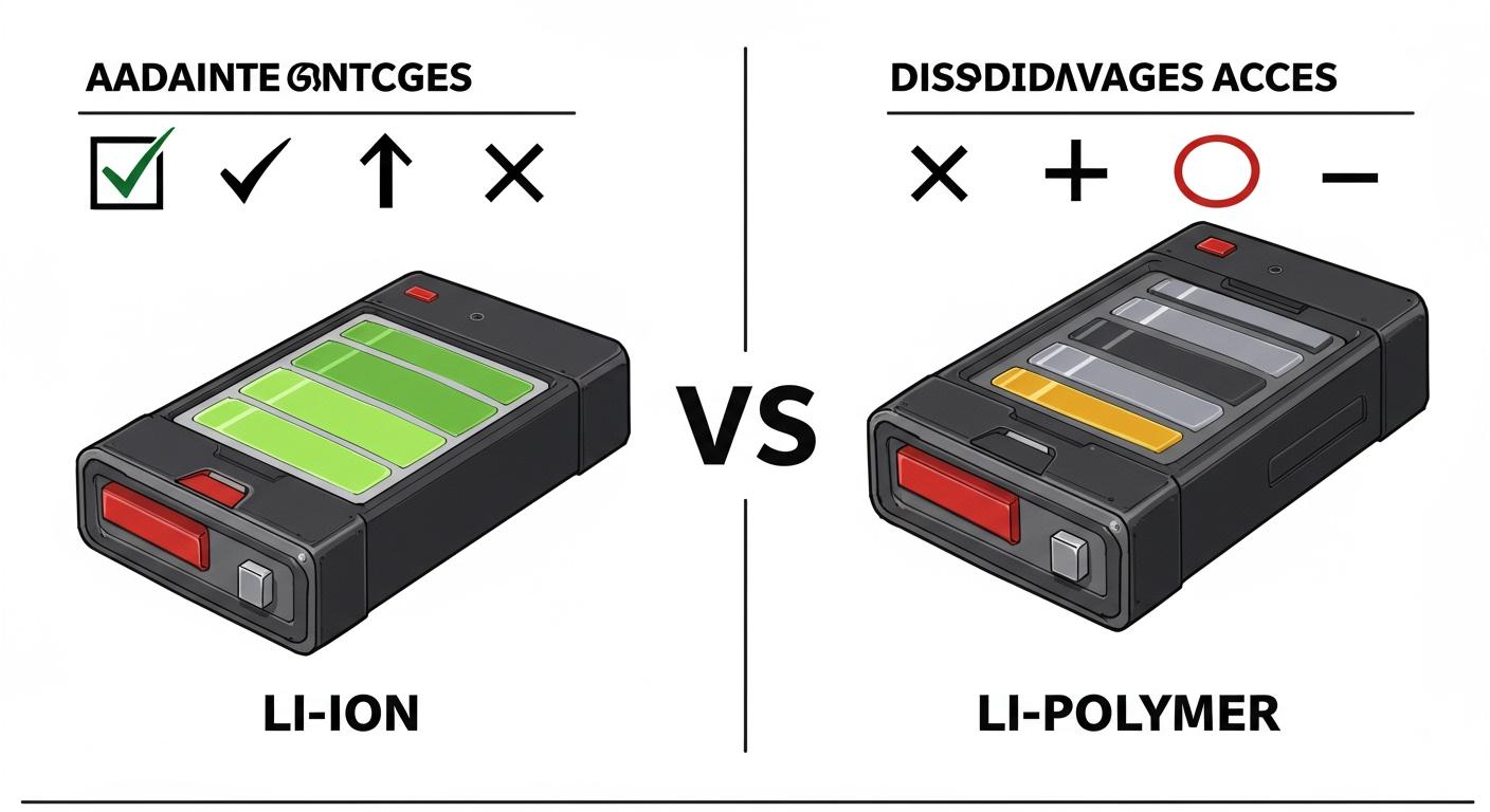 The advantages and disadvantages of li-ion batteries and li-polymer batteries